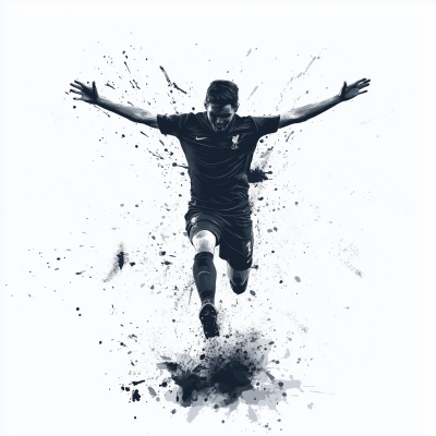 Celebrating Goal Silhouette