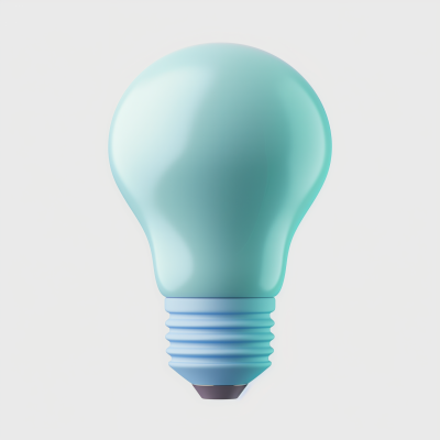 Modern Light Bulb Icon