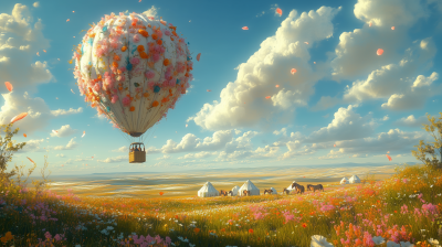 Whimsical Flower Balloon