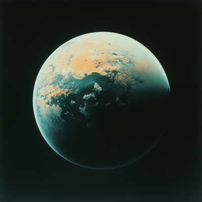 Strange Planet from Space Shuttle