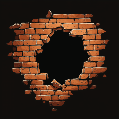 Brick Wall with a Hole