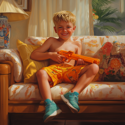 Confident Young Boy
