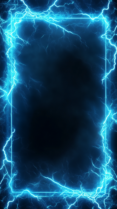 Blue Electric Energy Border