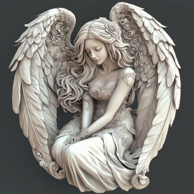 Angel Woman with Wings