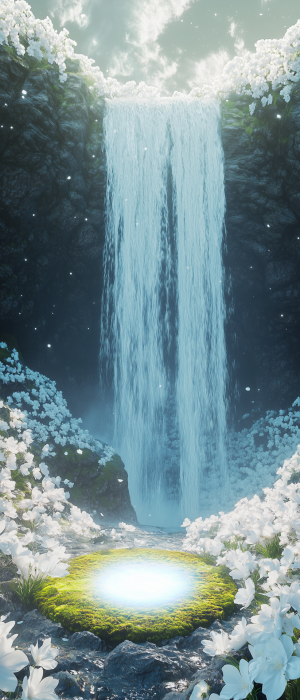 Dreamy Floral Waterfall