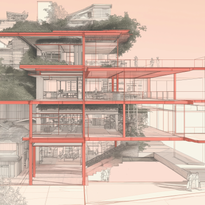 Architectural Section Cut