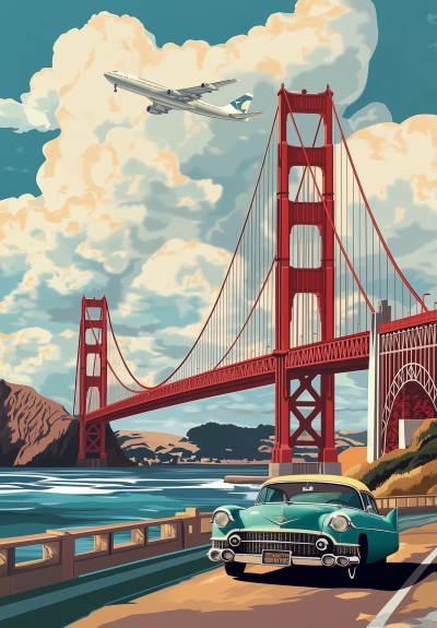 Vintage Boeing 707 Flight