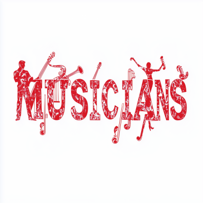 Musicians Silhouette Graphic