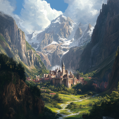 Castle in a Hidden Valley