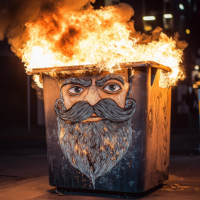 Whimsical Dumpster Fire