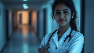 Doctor in Hospital Corridor