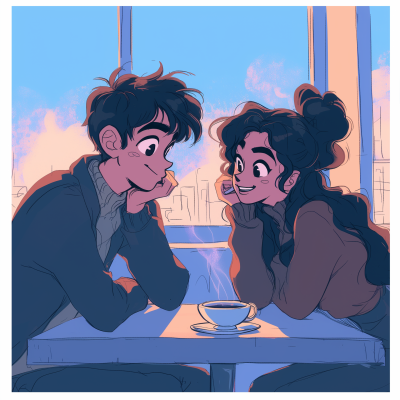 Colorful Coffee Date