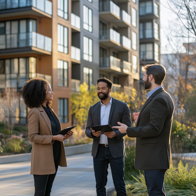 Diverse Professionals in Discussion