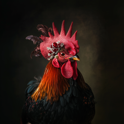 Rooster in Lights