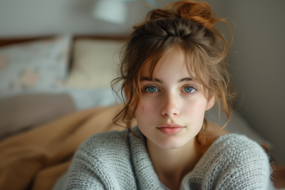 Introspective Adolescent Portrait