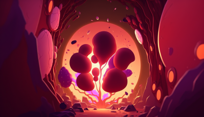 Womb Interior Background