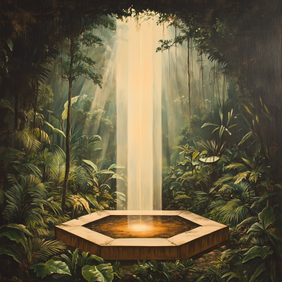 Vintage Jungle Painting