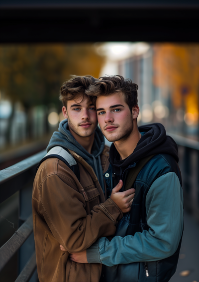 Romantic College Couple