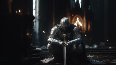 Templar Knight in Armor
