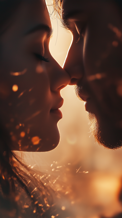 Epic Kiss in Sunlight