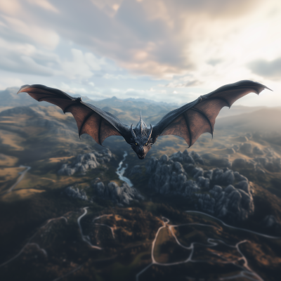 Majestic Black Dragon