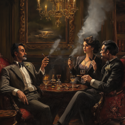 Vintage Cigar Lounge Opening Ad