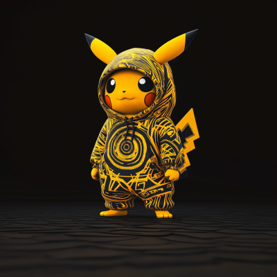 Pikachu in Trippy Hoodie