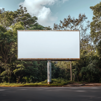 Blank White Billboard