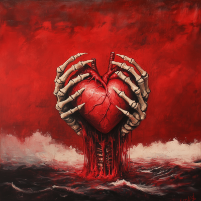 Heart Rising from the Sea