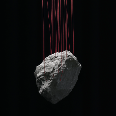 Suspended Raw Stone