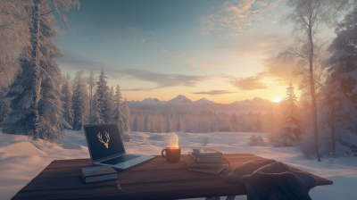 Serene Lapland Sunrise
