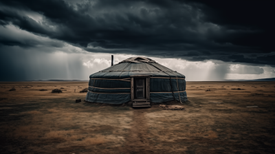 Lonely Black Yurt