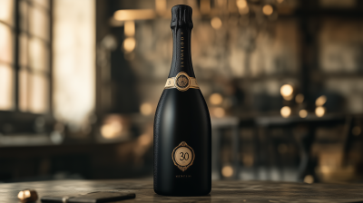 Elegant Champagne Bottle