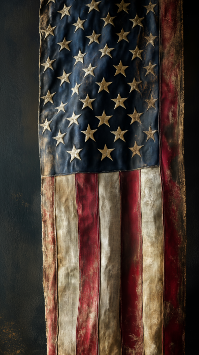 Weathered American Flag