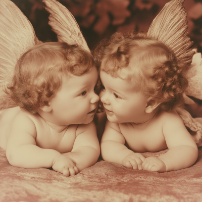 Cupid Babies Playing