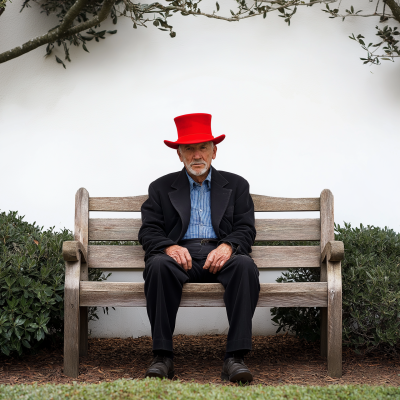 Man with Red Top Hat