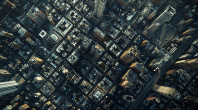 Aerial View of Urban Grid