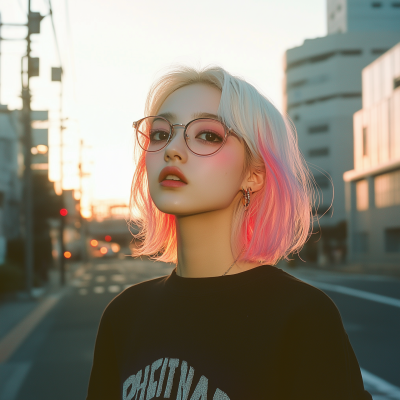 Haiku Girl by the Riverside