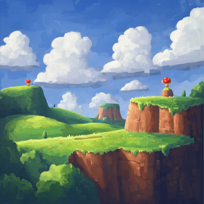 Mario Inspired Landscape