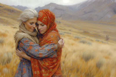 Ruth and Naomi Embrace