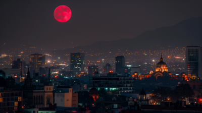 Red Moon Over Mexico City