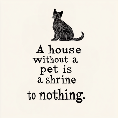 Expressive Typography – A House Without A Pet