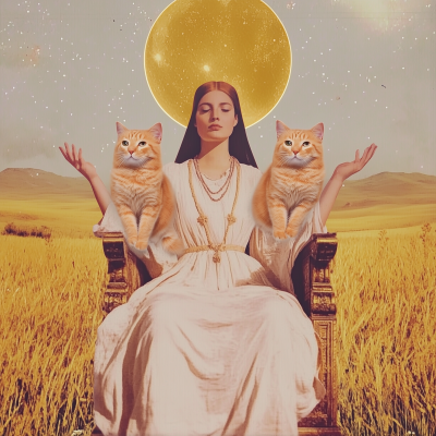 Goddess on Throne