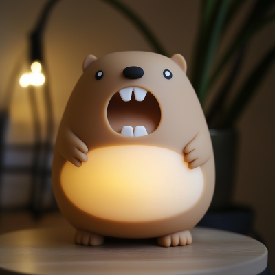 Surprised Groundhog Nightlight