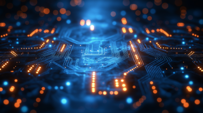 Blue Technological Background