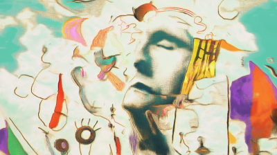 Man’s Face in Clouds