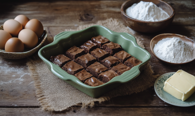 Elegant Brownie Setup