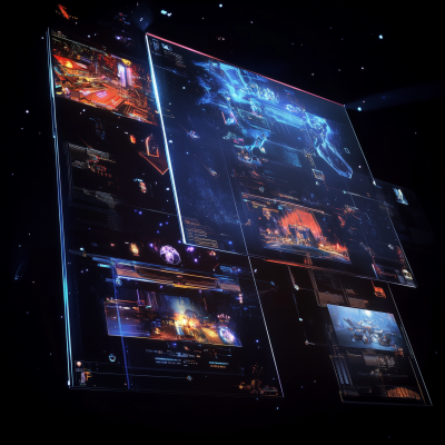 Holographic Video Game Screens