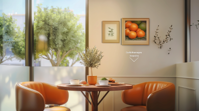 Cozy Modern Cafe Interior