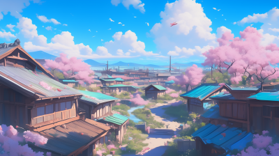 Serene Samurai Village